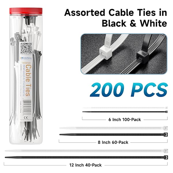 Cable-Matters-200-Pack-Cable-Ties-152030cm-Indoor-and-Outdoor-B00L2LGMO4-2