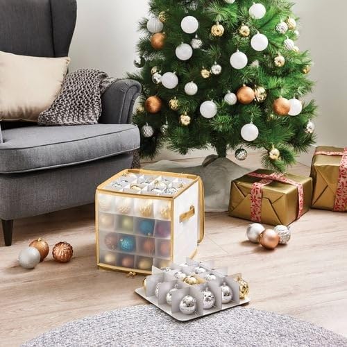 Christmas-Baubles-Clear-PVC-Storage-Box-with-dividers-64-baubles-30-x-30-x-30-cm-securely-store-xmas-ornaments-in-st-B0DPQXLJP9-2