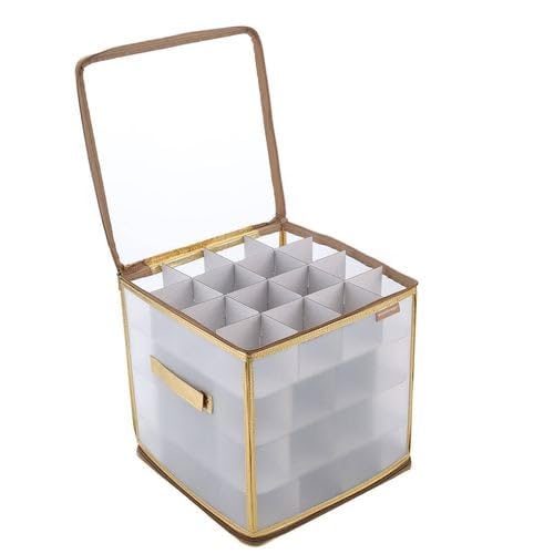Christmas-Baubles-Clear-PVC-Storage-Box-with-dividers-64-baubles-30-x-30-x-30-cm-securely-store-xmas-ornaments-in-st-B0DPQXLJP9