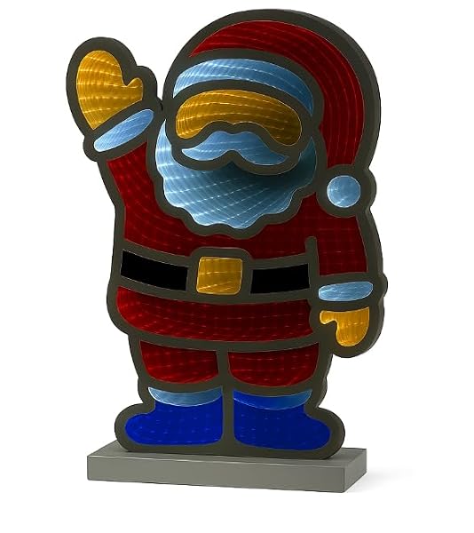 Christmas-Infinity-LED-28cm-Santa-Mirror-Decoration-Red-White-Blue-with-Infinity-Effect-PVC-Material-19x28cm-AA-Ba-B0FTMWGGWN