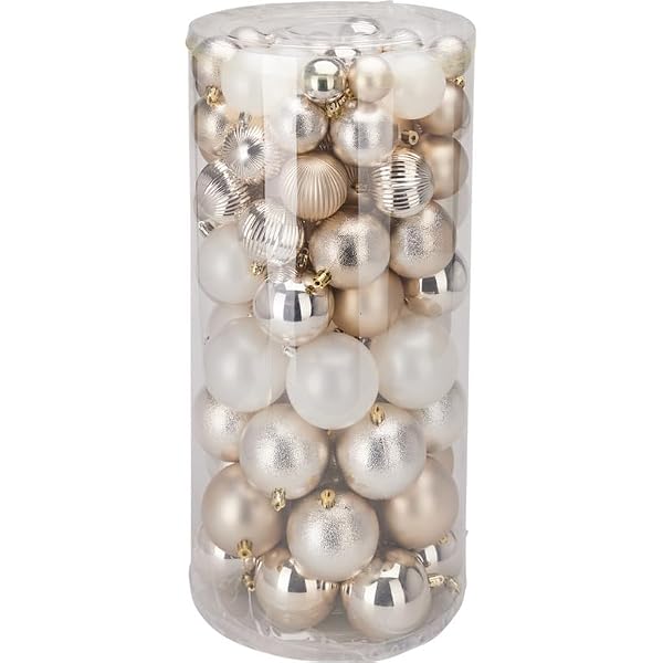 Christmas-Ornament-Balls-100-Piece-Mixed-Champagne-Collection-Shiny-Matte-Embossed-Baubles-40-80mm-Assorted-Sizes-in-B0G49MK1WJ