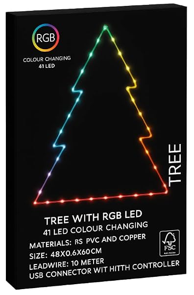Christmas-RGB-LED-Tree-Shape-Light-41-Color-Changing-LEDs-PVC-and-Copper-Construction-48x60cm-10m-Lead-Wire-USB-Con-B0FTXMLR4W