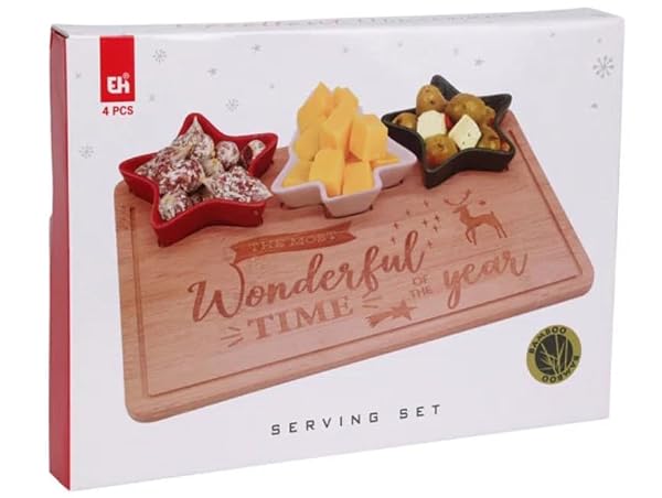 Christmas-Serving-Set-Bamboo-Board-with-3-Porcelain-Star-Bowls-Snacks-Party-B0HMC42Q5F-2