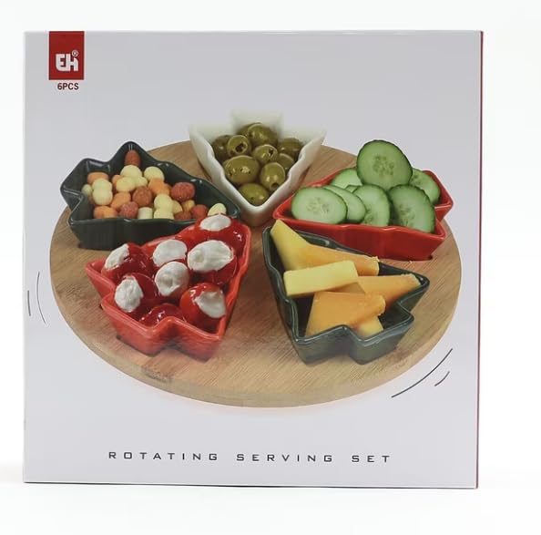Christmas-Tree-Ceramic-Serving-Set-with-Round-Bamboo-Tray-26cm-5-Bowls-B0HMB8TSMH-2