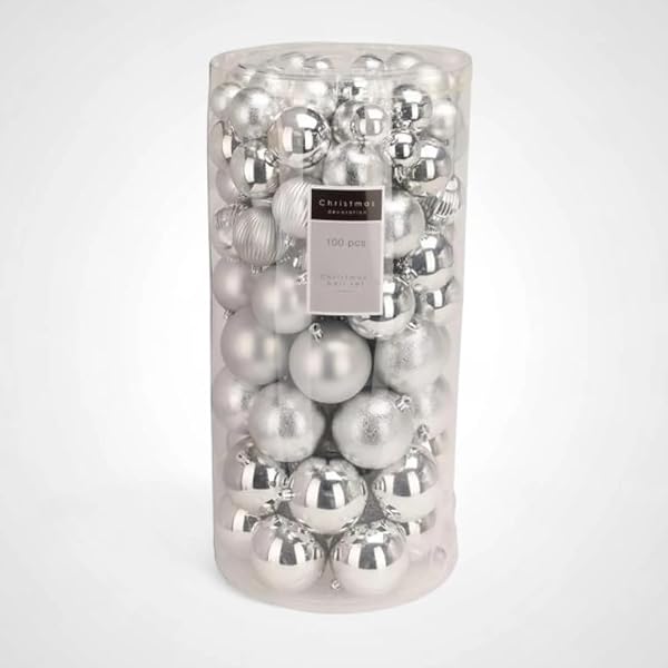 Christmas-Tree-Decoration-Silver-Baubles-Set-100-Piece-Mixed-Ornament-Pack-with-Embossed-Shiny-and-Matte-Finishes-40-B0G14T43S8