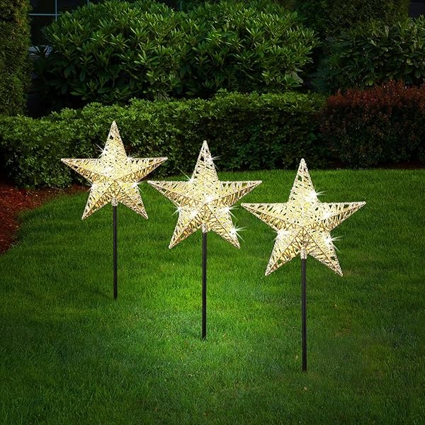 Christmas-Warm-White-LED-Star-Stakes-40cm-Height-Glitter-Look-Set-of-3-Outdoor-Xmas-Decorations-for-The-Garden-B0DMT5W5JT-2