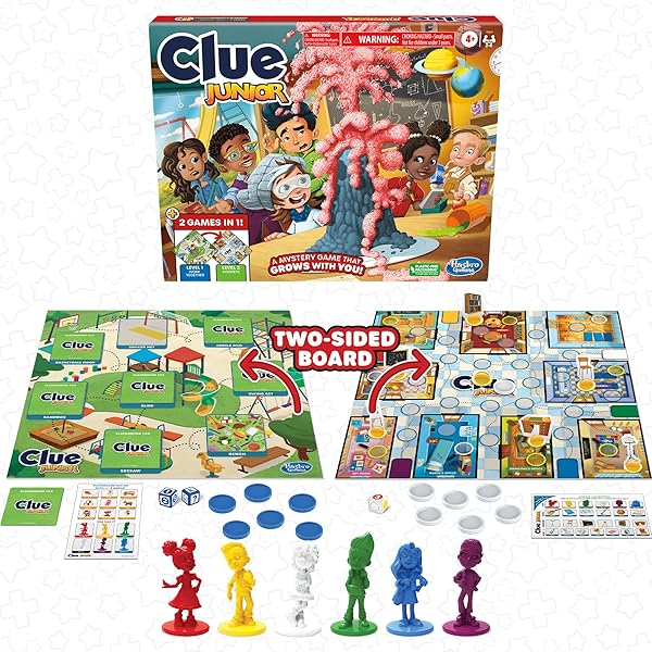 Clue-Junior-Game-2-Sided-Gameboard-2-Games-in-1-Clue-Mystery-Game-for-Younger-Kids-Ages-4-and-Up-Kids-Games-for-2-to-B0B5FKN54P-3