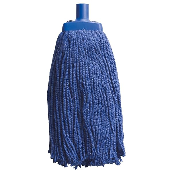 Commercial-Cotton-Mop-Head-400g-Blue-Colour-Coded-140mm-x-370mm-Machine-Washable-B0F3VHK9K4