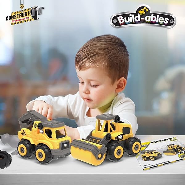 Construct-IT-2-in-1-Roadworks-Vehicles-39-Pieces-Highway-Maintenance-Vehicles-Set-STEM-Toys-for-3-Year-Old-Road-M-B0C6DH4JVB-4