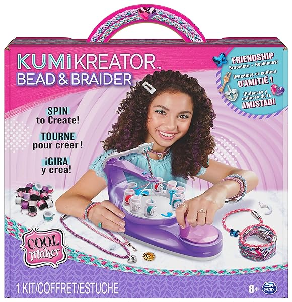 Cool-Maker-KumiKreator-Bead-Braider-Friendship-Necklace-and-Bracelet-Making-Kit-Arts-Crafts-Kids-Toys-for-Girls-Ag-B09M4FLXF7
