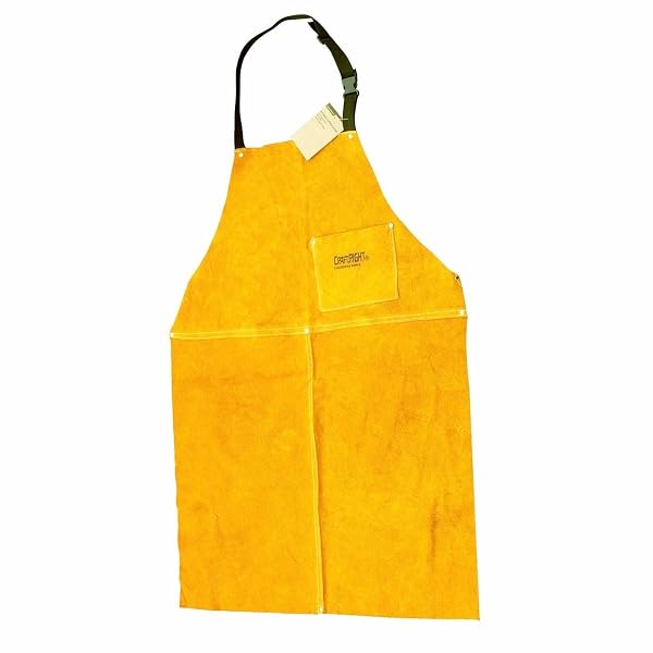 Craftright-Leather-Welding-Apron-90cm-x-60cm-Split-Cow-Leather-Double-Stitched-with-tool-pocket-B0FG2KBRF4