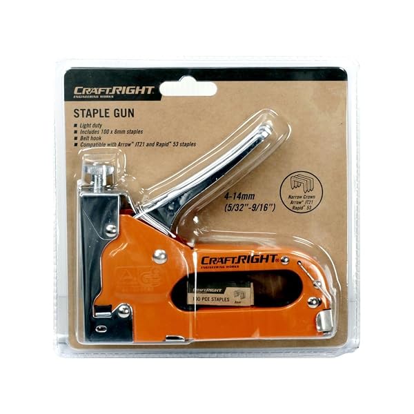 Craftright-Light-Duty-Staple-Gun-4-14mm-JT21-Compatible-Belt-Hook-Orange-B0FG2L9ZDR