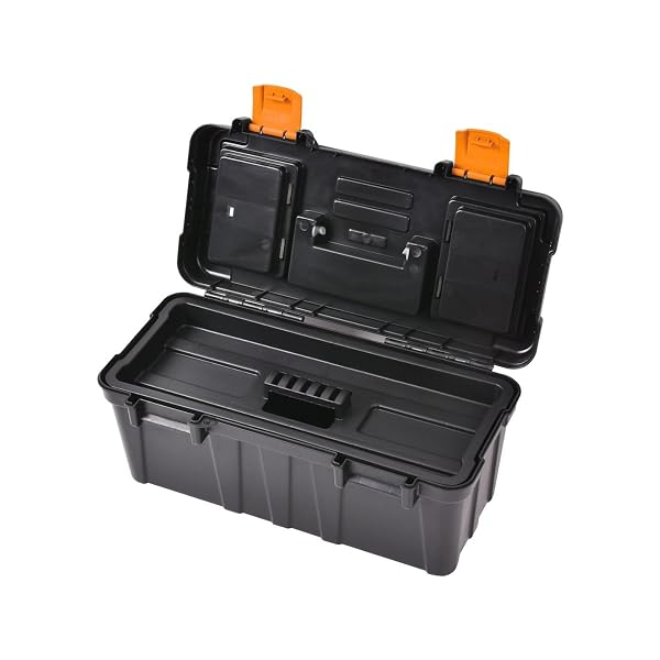Craftright-Tool-Box-330mm-Portable-Storage-with-Lift-Out-Tray-and-Compartments-BlackOrange-B0FG2M116N-3
