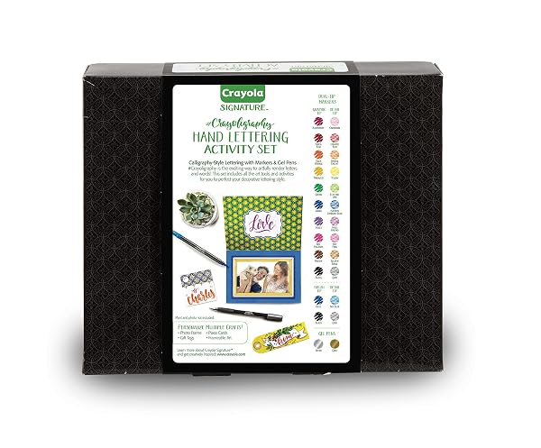 Crayola-Crayoligraphy-Crayola-Beginner-Hand-Lettering-Kit-with-Tutorials-Easier-Than-Calligraphy-45-Pieces-Multicolor-B071HT4M7G-3