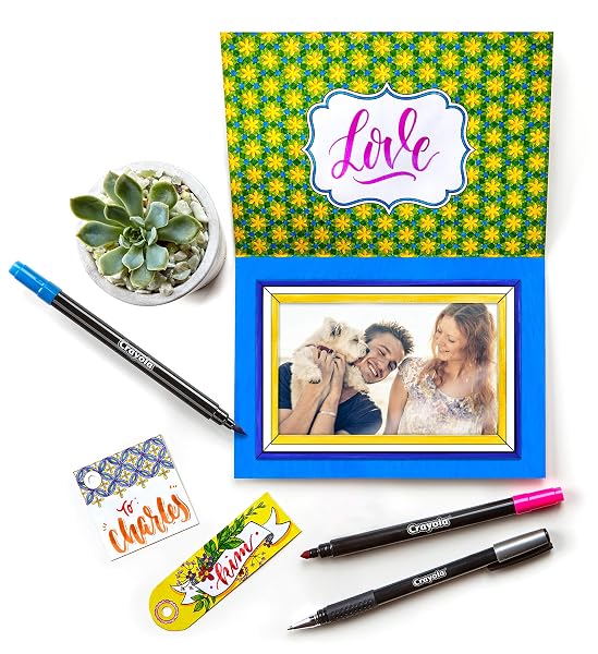 Crayola-Crayoligraphy-Crayola-Beginner-Hand-Lettering-Kit-with-Tutorials-Easier-Than-Calligraphy-45-Pieces-Multicolor-B071HT4M7G-6
