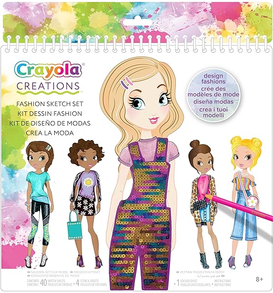 Crayola-Creations-I-Love-Fashion-Sketch-Set-B092QLPTKL