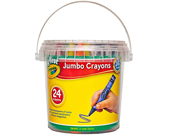 Crayola-My-First-Jumbo-Crayons-24-Pack-with-Storage-Tub-Suitable-for-Children-Aged-2-52-9201-B0753DZ7TY
