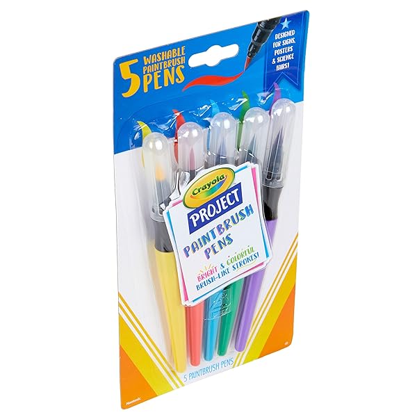 Crayola-Project-Paintbrush-Pens-5Pkg-Assorted-Colors-54-6205-B07SYM642T-2