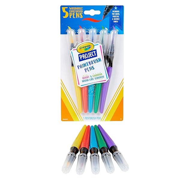 Crayola-Project-Paintbrush-Pens-5Pkg-Assorted-Colors-54-6205-B07SYM642T-7