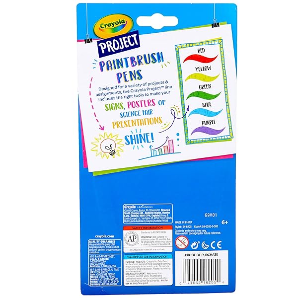 Crayola-Project-Paintbrush-Pens-5Pkg-Assorted-Colors-54-6205-B07SYM642T-8
