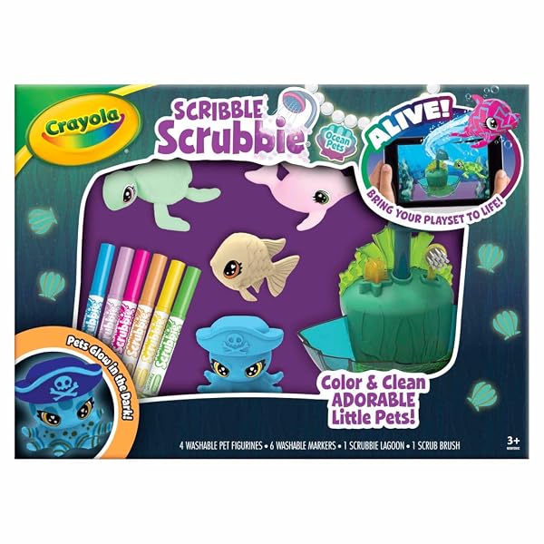 Crayola-Scribble-Scrubbie-Pet-Glow-Lagoon-Playset-Christmas-B0C542Y8GZ-2