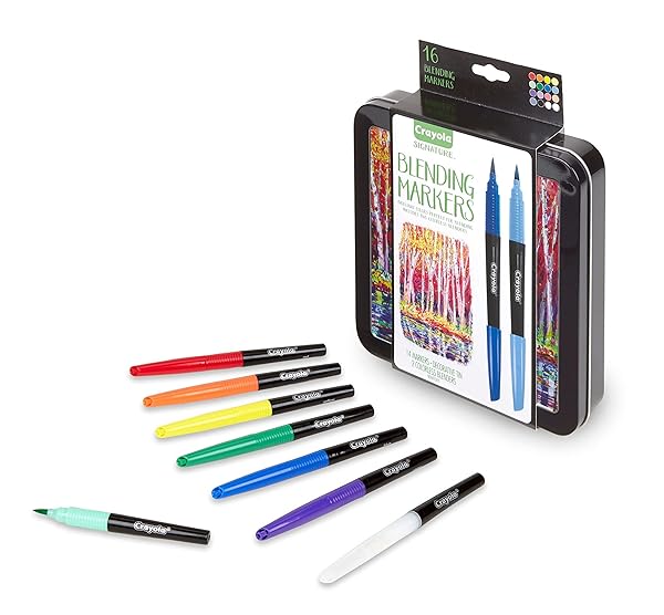 Crayola-Signature-Blending-markers-Perfect-for-Blending-14-Brilliant-Colours-2-Colourless-Blenders-Great-for-Artists-B07932P51V-4