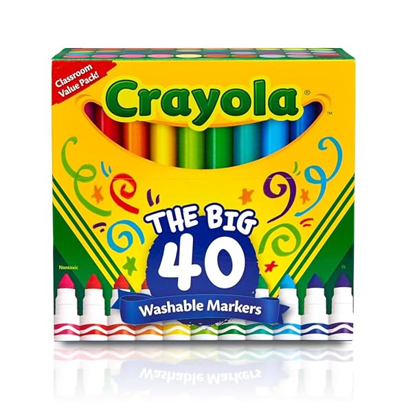 Crayola-The-Big-40-Washable-Markers-Pack-Ultra-Washable-Markers-Great-for-Kids-Broadline-Tips-Drawing-and-Colouring-B013RQPB5C-2