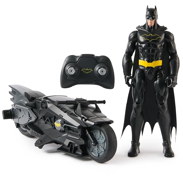 DC-Comics-Batman-Stealth-Remote-Control-Batcycle-with-30cm-Batman-Action-Figure-Super-Hero-Kids-Toys-for-Boys-and-Girl-B0DTKNT4WC