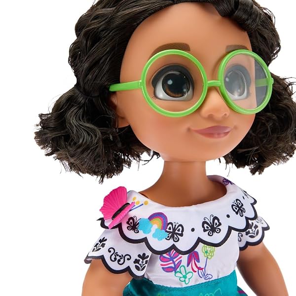 DISNEY STORE Official Mirabel Once Upon a Story Doll - 16 Inch Disney Princess Toys Featuring Reflective Eyes with 3D Pupil and Iris, Detailed Costume, Hair Comb & Shoes - Comes in Display Box - Image 4