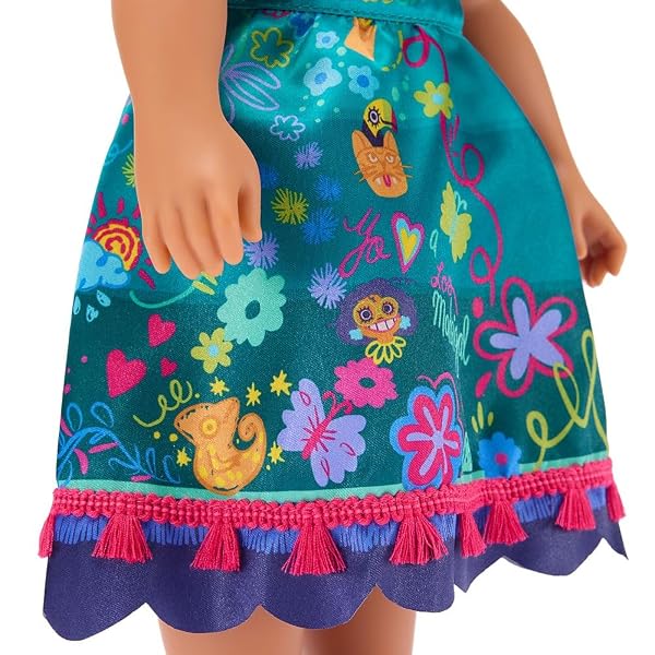 DISNEY STORE Official Mirabel Once Upon a Story Doll - 16 Inch Disney Princess Toys Featuring Reflective Eyes with 3D Pupil and Iris, Detailed Costume, Hair Comb & Shoes - Comes in Display Box - Image 5