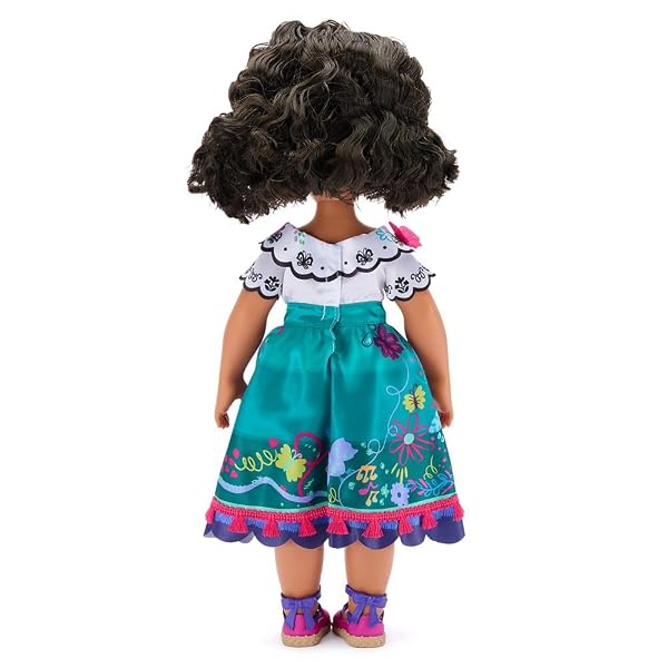 DISNEY STORE Official Mirabel Once Upon a Story Doll - 16 Inch Disney Princess Toys Featuring Reflective Eyes with 3D Pupil and Iris, Detailed Costume, Hair Comb & Shoes - Comes in Display Box - Image 7