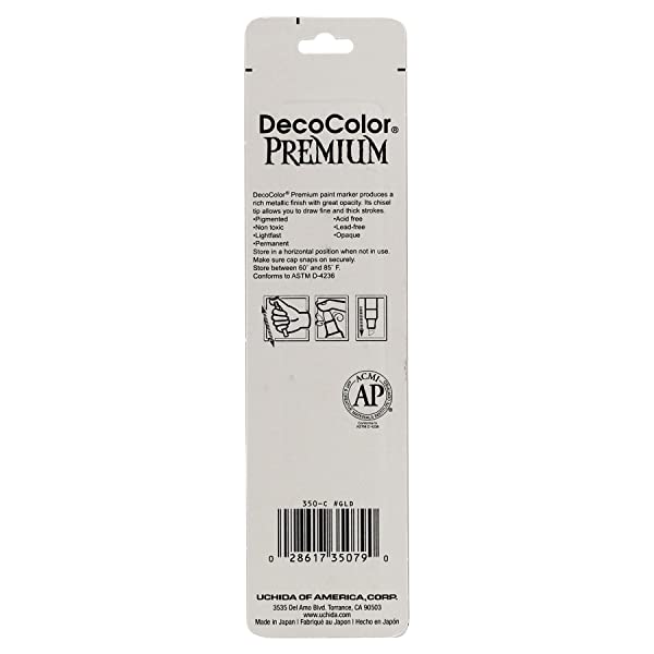 DecoColor-Premium-Chisel-Paint-Marker-Gold-B00DC4VMQ2-5