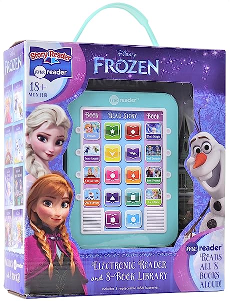 Disney-Frozen-Elsa-Anna-Olaf-and-More-Me-Reader-Electronic-Reader-and-8-Sound-Book-Library-PI-Kids-Me-Reader-E-1503700380