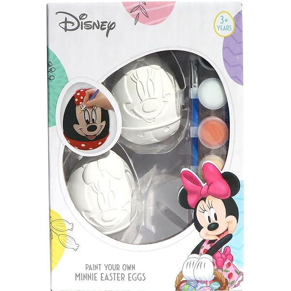 Disney-Minnie-Paint-Your-Own-Minnie-Mouse-Easter-Eggs-Set-2-Plaster-Eggs-with-5-Paint-Colours-and-2-Brushes-Ages-3-Ea-B0F1FFBWTL-2