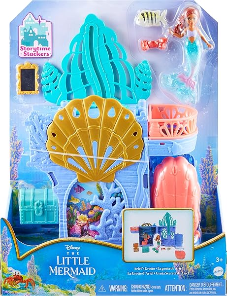 Disney-The-Little-Mermaid-Storytime-Stackers-Ariels-Grotto-Playset-Stackable-Dollhouse-with-Small-Doll-and-10-Access-B0B486SD1C-7