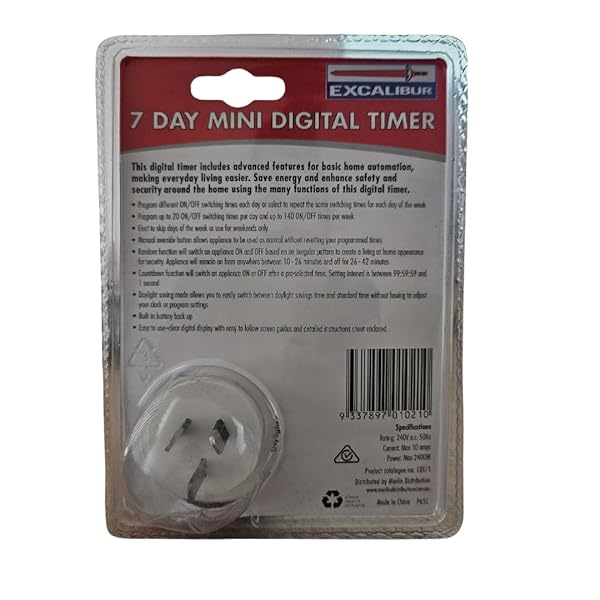 Excalibur-7-Day-Mini-Digital-Electrical-powerpoint-Timer-20-ONOff-Settings-Per-Day-140-Per-Week-Random-and-Countdown-B0DM8C2NCZ-2