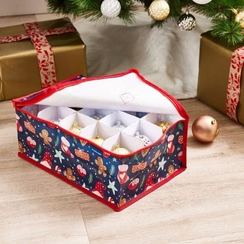 Festive-Ornament-Storage-Bag-30-Compartments-Durable-Water-Resistant-Zipper-Closure-Carry-Handles-40-x-25-x-18cm-B0DQ1KN4GB-3