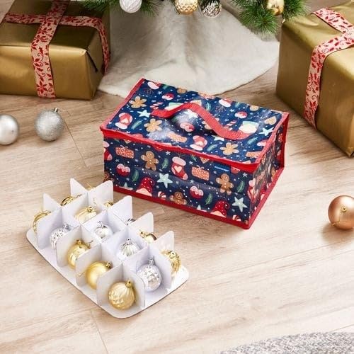 Festive-Ornament-Storage-Bag-30-Compartments-Durable-Water-Resistant-Zipper-Closure-Carry-Handles-40-x-25-x-18cm-B0DQ1KN4GB