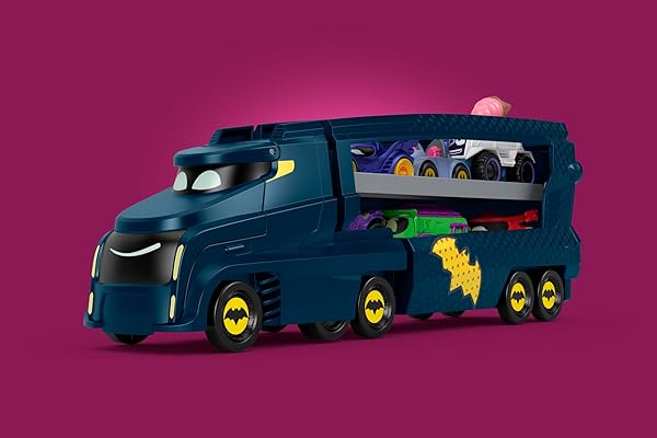 Fisher-Price-DC-Batwheels-Toy-Hauler-and-Car-Bat-Big-Rig-with-Ramp-and-Bam-The-Batmobile-155-Scale-Diecast-Toy-Vehicle-B0BN4S16T2-3