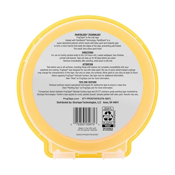 FrogTape-Delicate-Surface-Painters-Masking-Tape-36-mm-x-55-Metres-Yellow-Single-Roll-B004Y6TJAS-3