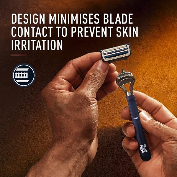 Gillette-King-C-Men-Neck-Razor-with-3-Replacement-Blades-Blue-B08B92DD8N-5