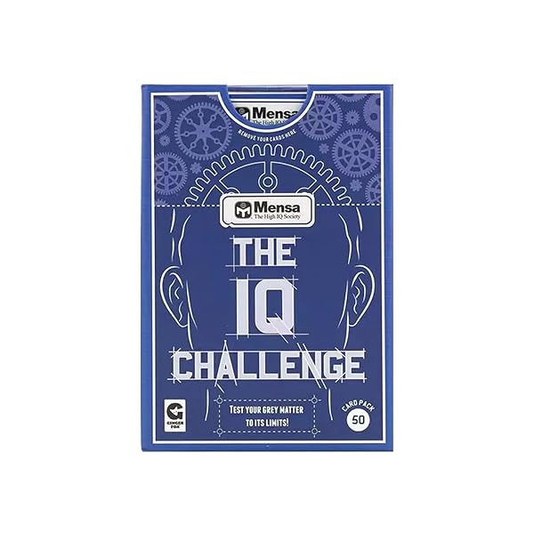 Ginger-Fox-Official-Mensa-Challenge-Your-IQ-Trivia-Quiz-Cards-50-Cards-to-Test-Logical-Thinking-Problem-Solving-B00I5PU548