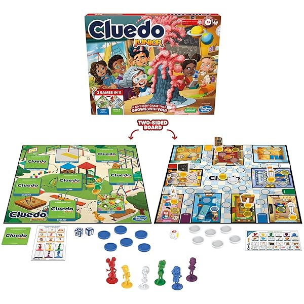 HASBRO-GAMING-Clue-Junior-Game-2-Sided-Gameboard-2-Games-in-1-Clue-Mystery-Game-for-Younger-Kids-Ages-4-and-Up-Kids-B0BRXB7MFV-2