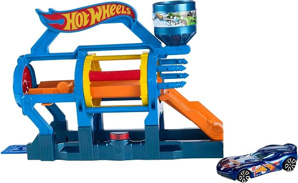 HOT-WHEELS-Turbo-Jet-CAR-WASH-Play-Set-B01MZGYBT1