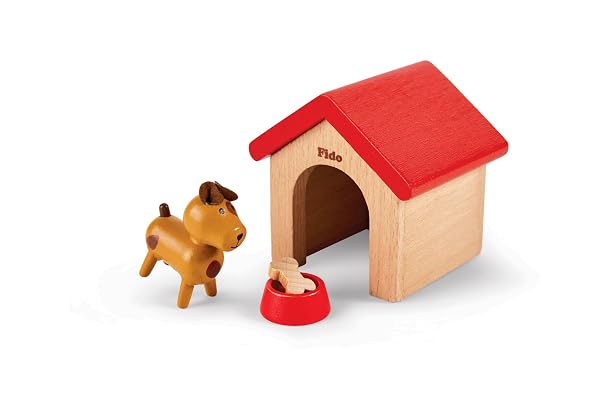 Hape-12pc-Family-Pets-Wooden-Doll-House-Set-KidsChildren-Interactive-Toy-3y-B00712O56A-4