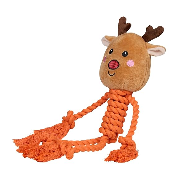 Happy-Tails-Christmas-Rope-Reindeer-Dog-Toy-Plush-Head-with-Squeaker-Tough-Rope-Body-Rudolph-Xmas-Day-Gift-Ideas-Pets-B0DLVN16K1-2