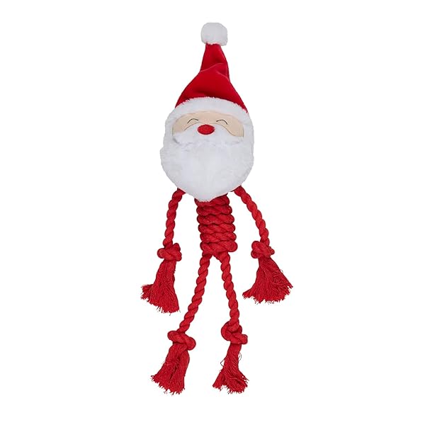 Happy-Tails-Christmas-Rope-Santa-Toy-Plush-Head-with-Squeaker-Tough-Rope-Body-Xmas-Gift-Ideas-tug-Toys-B0DLVLH5KW