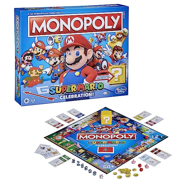 Hasbro-Monopoly-Super-Mario-Celebration-Edition-Board-Game-Video-Game-Sounds-Effects-Yoshis-Island-New-Donk-City-B083YKPBD1-3