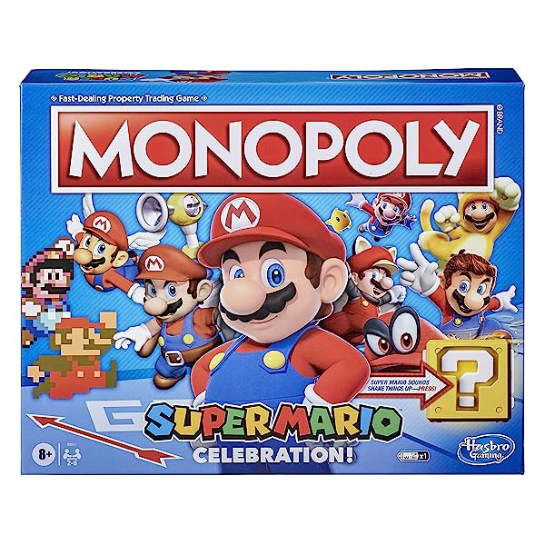 Hasbro-Monopoly-Super-Mario-Celebration-Edition-Board-Game-Video-Game-Sounds-Effects-Yoshis-Island-New-Donk-City-B083YKPBD1