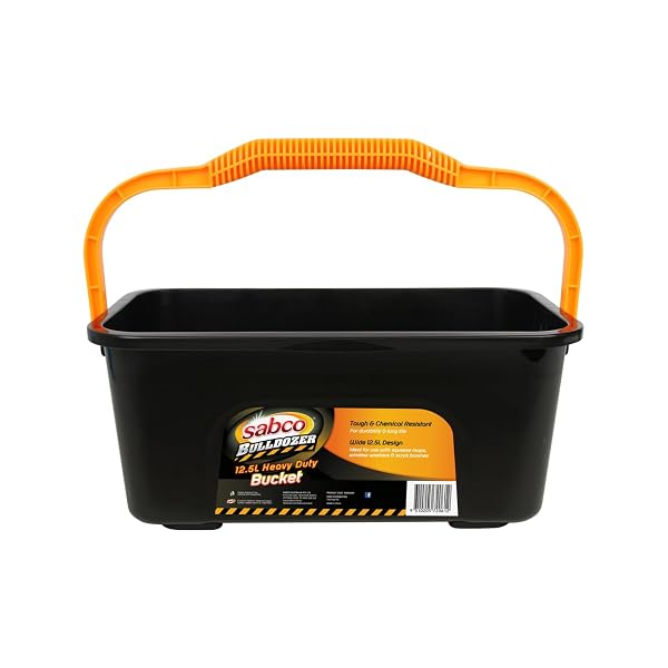 Heavy-Duty-Window-Bucket-Black-with-Orange-Handle-125L-Capacity-Chemical-Resistant-B0GBKYH1C4